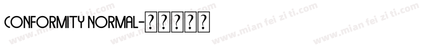 Conformity Normal字体转换